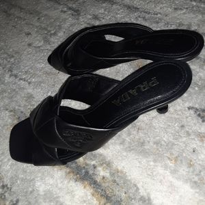 Prada heel sandals